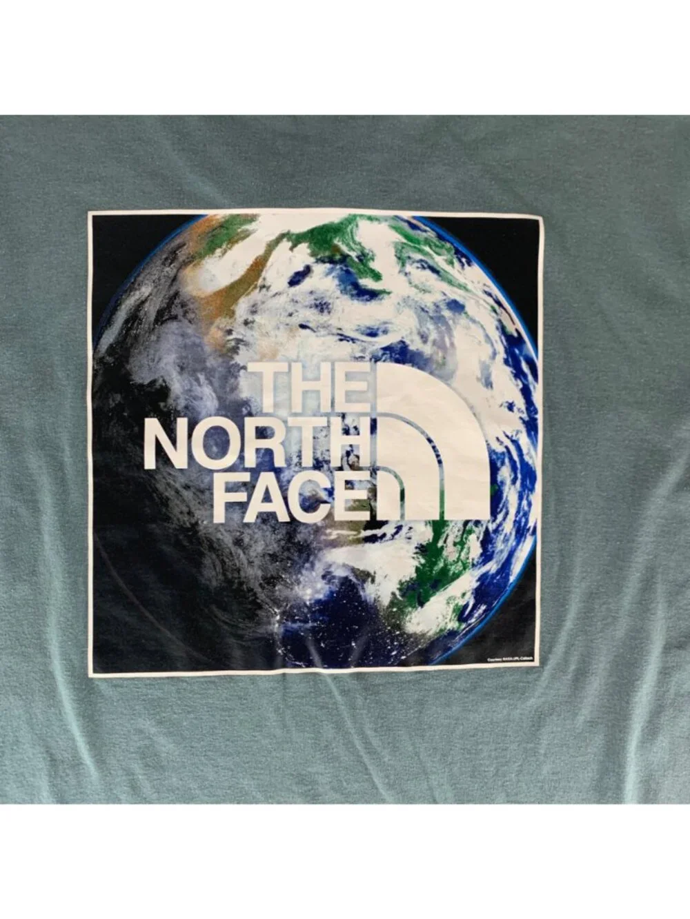 The North Face Green Gray Short Sleeve Crewneck Shirt Mens XL